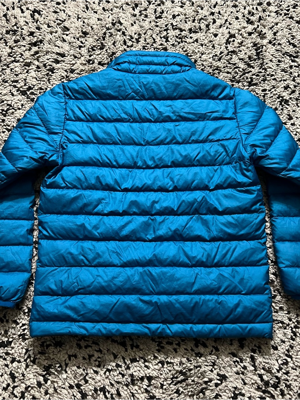 Patagonia Boys Down Sweater Jacket Blue Puffer 68245 Full Zip Size 7-8Y - Picture 16 of 16